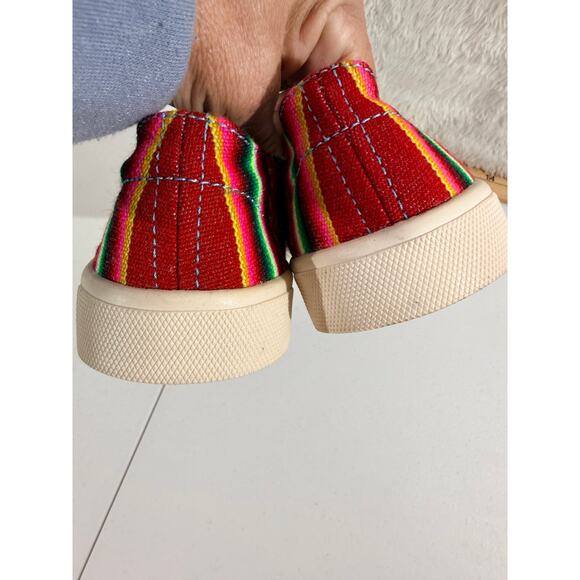 Pachamama Peru Womens S7 Handmade Woven Sneakers Boho Excellent Preowned - Picture 7 of 7